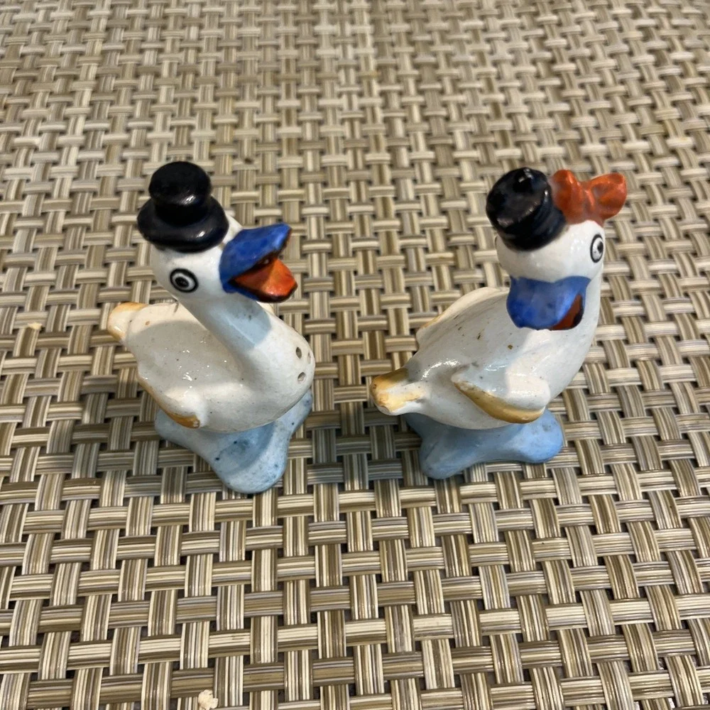 Duck Salt & Pepper Shakers Miniature‎ Japan
